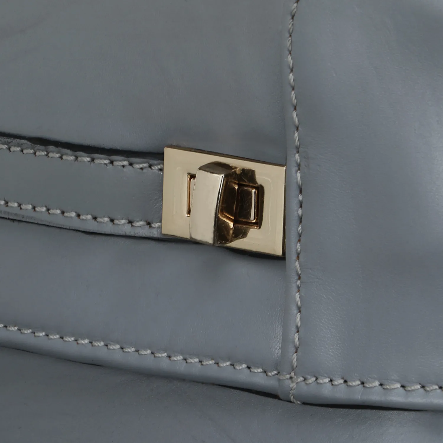 Uberervly Box Cement Grey, Smooth Leather | Beverly London | Beverly London